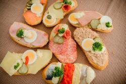 Abbildung von Sandwiches gemischte Sorten mit Fisch